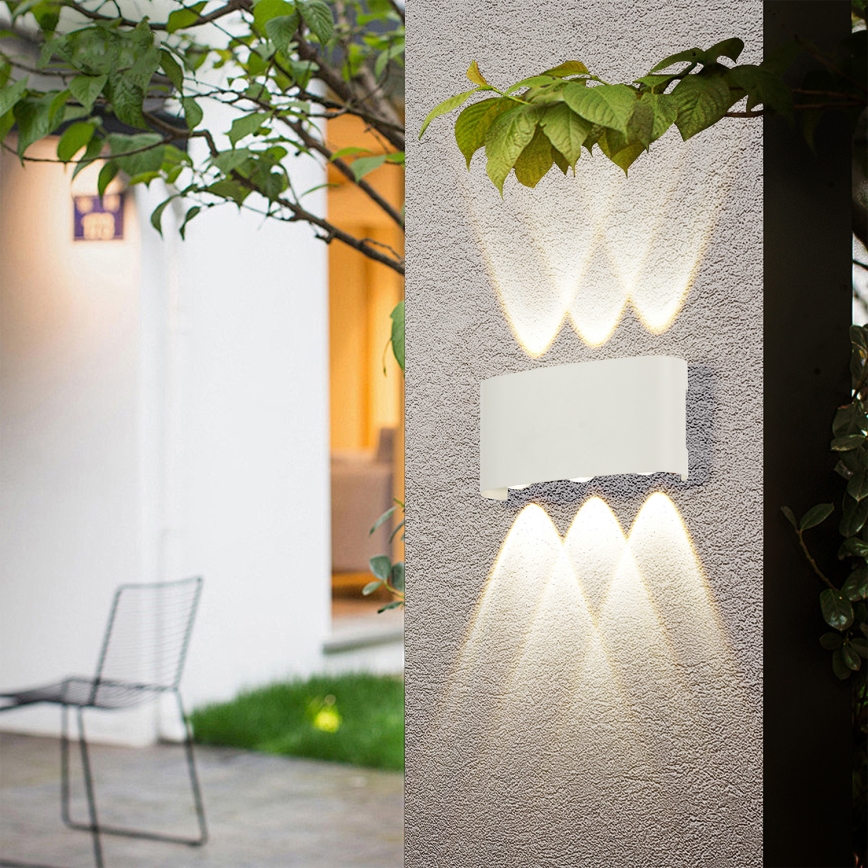 Brilagi - LED-Außenwandleuchte FLAREBOX LED/6W/230V weiß IP65
