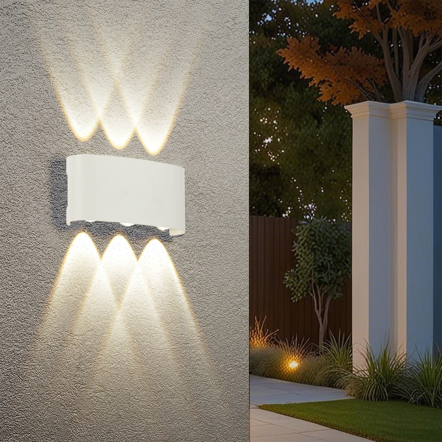 Brilagi - LED-Außenwandleuchte FLAREBOX LED/6W/230V weiß IP65