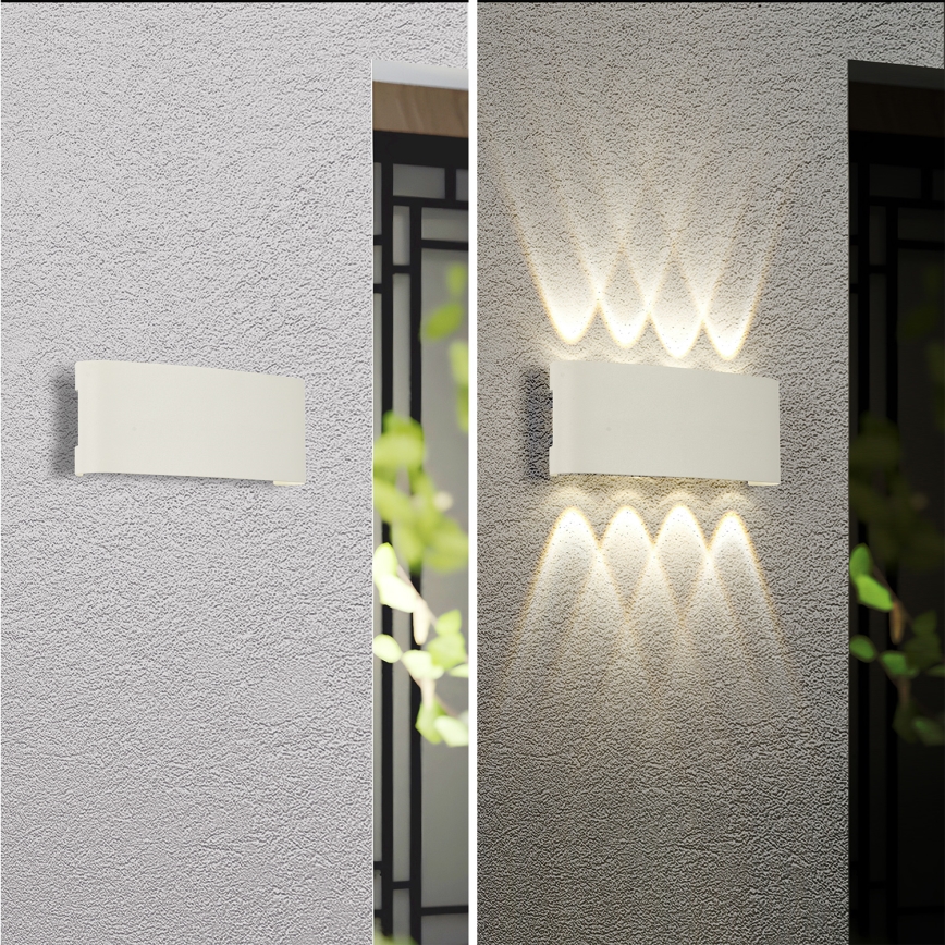 Brilagi - LED-Außenwandleuchte FLAREBOX LED/8W/230V, weiß, IP65