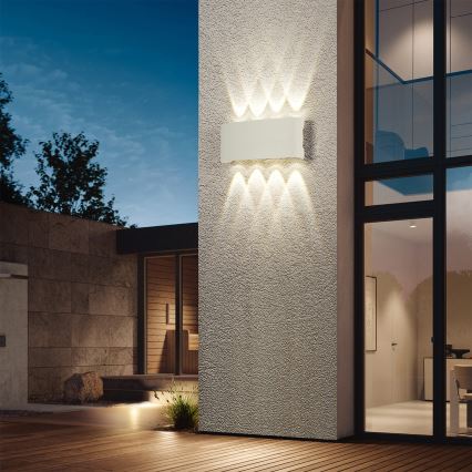 Brilagi - LED-Außenwandleuchte FLAREBOX LED/8W/230V, weiß, IP65