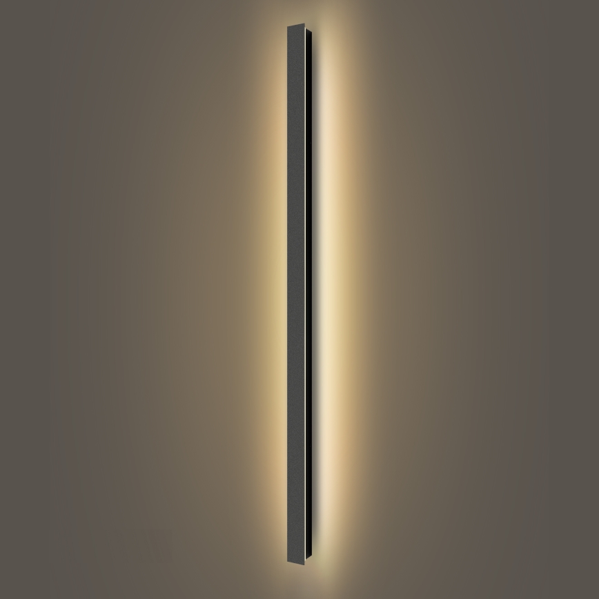 Brilagi - LED-Außenwandleuchte LINEAR 32W 230V 3000K IP65 140 cm schwarz CRI 90