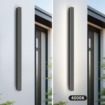 Brilagi - LED-Außenwandleuchte LINEAR LED/22W/230V 4000K IP65 100 cm Anthrazit CRI 90