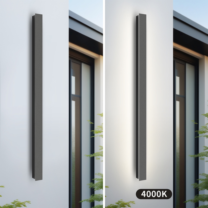 Brilagi - LED-Außenwandleuchte LINEAR LED/22W/230V 4000K IP65 100 cm Anthrazit CRI 90