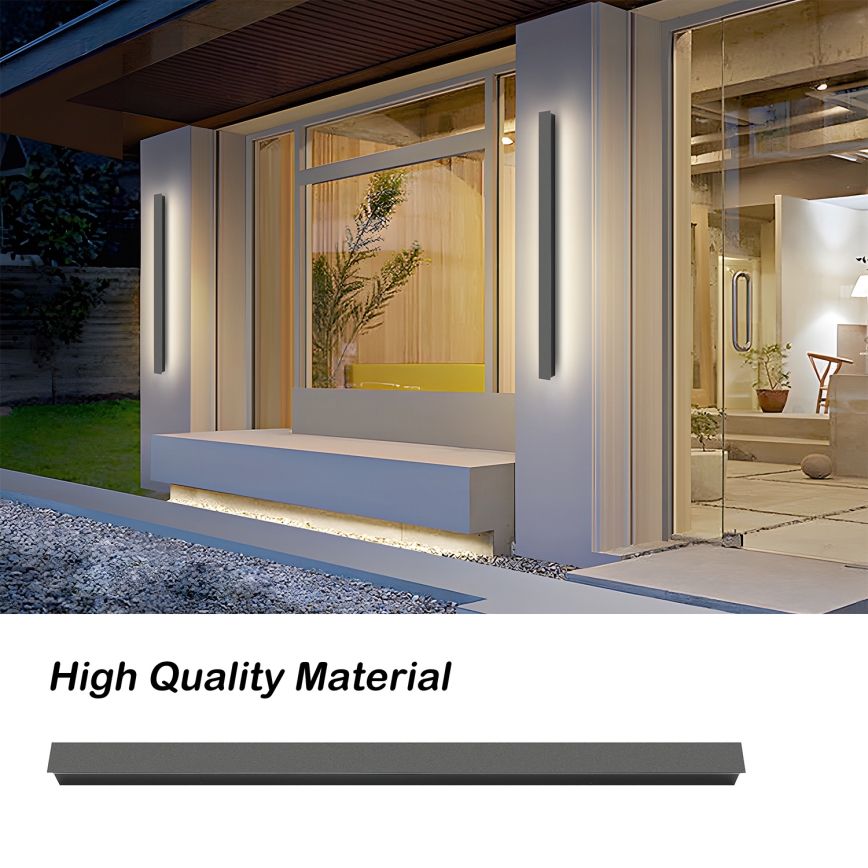 Brilagi - LED-Außenwandleuchte LINEAR LED/22W/230V 4000K IP65 100 cm Anthrazit CRI 90