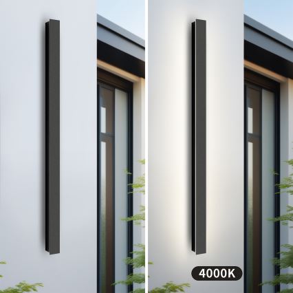 Brilagi - LED-Außenwandleuchte LINEAR LED/22W/230V 4000K IP65 100 cm schwarz CRI 90