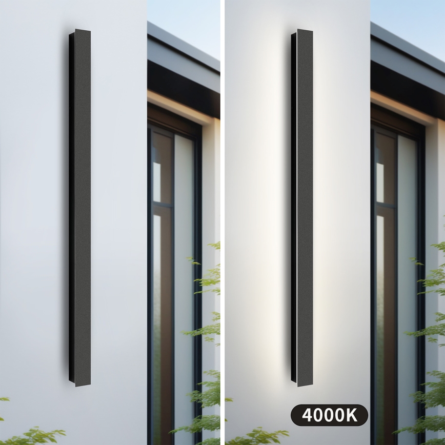 Brilagi - LED-Außenwandleuchte LINEAR LED/22W/230V 4000K IP65 100 cm schwarz CRI 90