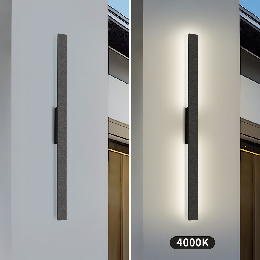 Brilagi - LED Außenwandleuchte LUNA LED/24W/230V 4000K IP65 100 cm schwarz
