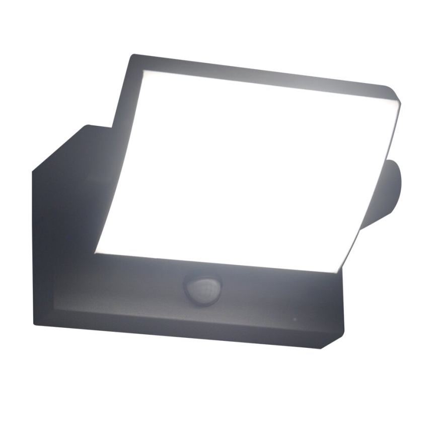 Brilagi - LED Außenwandleuchte mit Sensor ANKLE LED/18W/230V 4000K IP65 Anthrazit