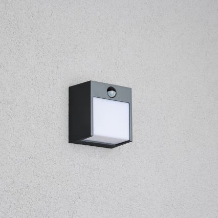 Brilagi - LED Außenwandleuchte mit Sensor TERNI LED/12W/230V Anthrazit IP44