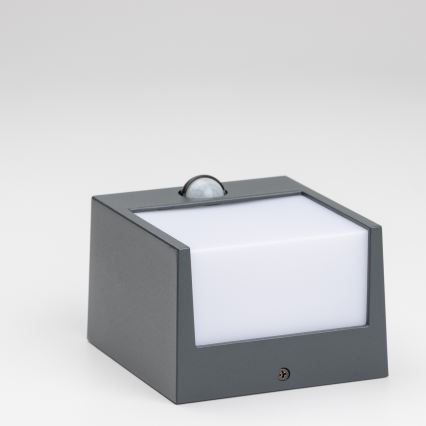 Brilagi - LED Außenwandleuchte mit Sensor TERNI LED/12W/230V Anthrazit IP44