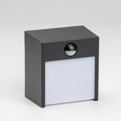 Brilagi - LED Außenwandleuchte mit Sensor TERNI LED/12W/230V schwarz IP44