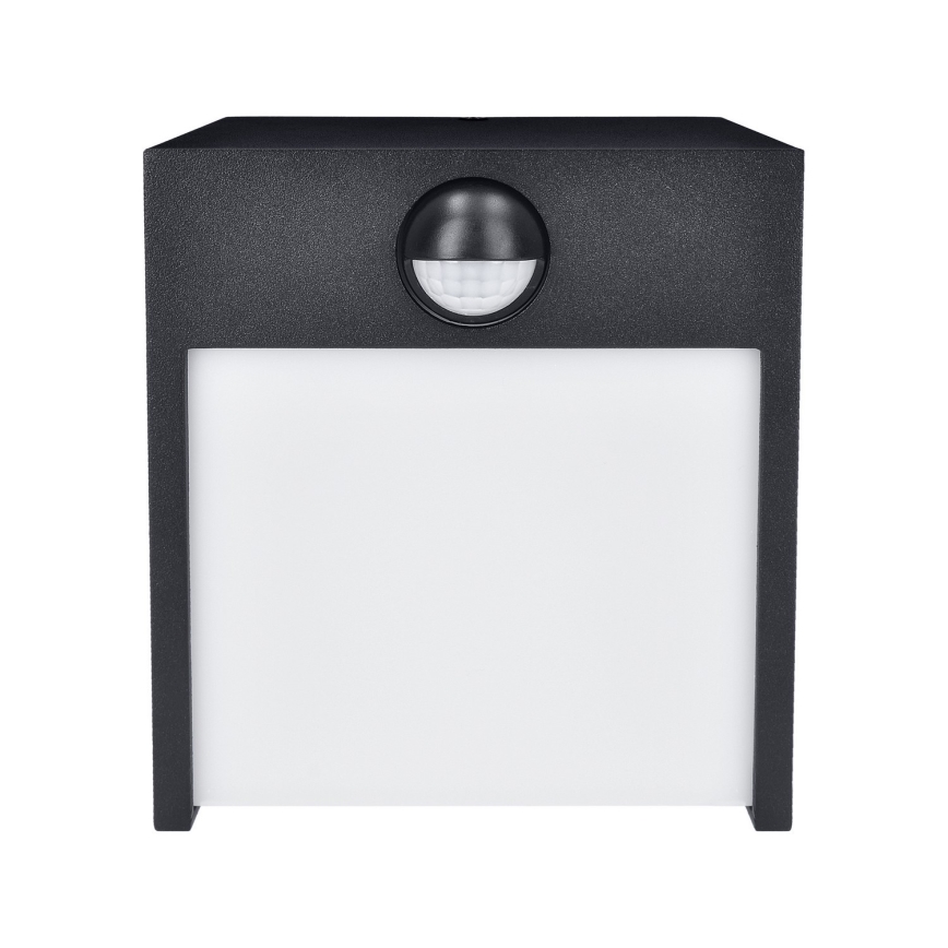Brilagi - LED Außenwandleuchte mit Sensor TERNI LED/12W/230V schwarz IP44