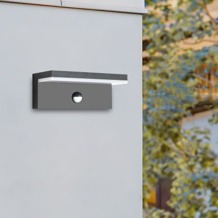 Brilagi - LED-Außen-Wandleuchte mit Sensor TESSI LED/10W/230V anthrazit IP54