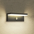 Brilagi - LED-Außenwandleuchte mit Sensor TESSI LED/10W/230V schwarz IP54