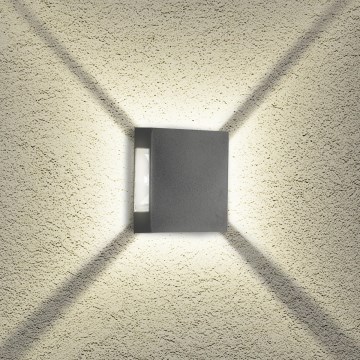 Brilagi - LED-Außenwandleuchte QUADRAY LED/4W/230V anthrazit IP65