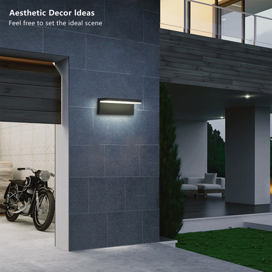 Brilagi - LED-Außenwandleuchte TESSI LED/10W/230V schwarz IP54