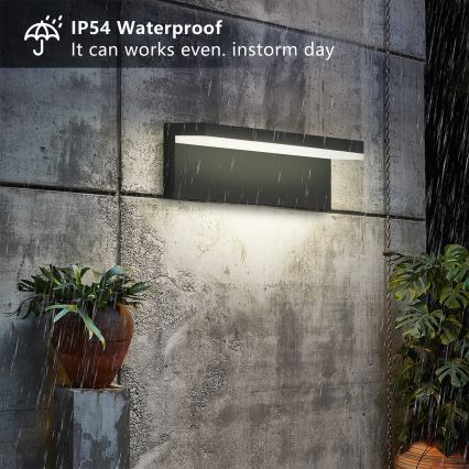 Brilagi - LED-Außenwandleuchte TESSI LED/10W/230V schwarz IP54