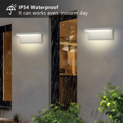 Brilagi - LED Außenwandleuchte TESSI LED/10W/230V weiß IP54