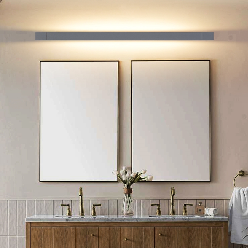 Brilagi - LED-Spiegelleuchte für Badezimmer AQUA LINE LED/36W/230V 120 cm IP44 anthrazit CRI 90
