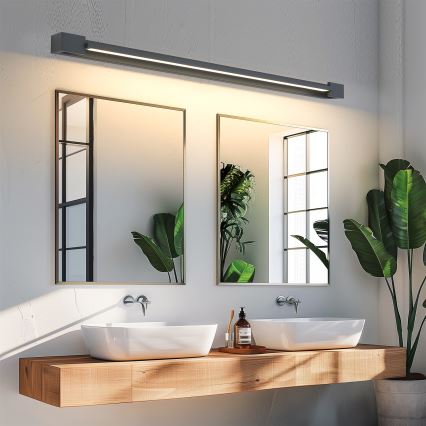 Brilagi - LED-Spiegelleuchte für Badezimmer AQUA LINE LED/36W/230V 120 cm IP44 anthrazit CRI 90