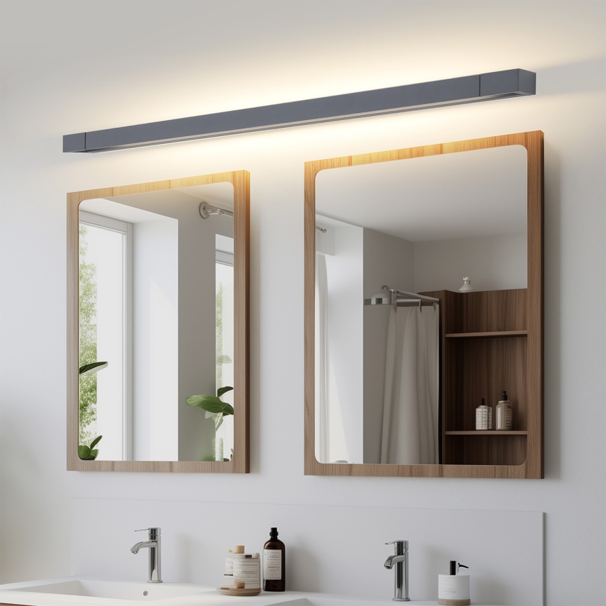 Brilagi - LED-Spiegelleuchte für Badezimmer AQUA LINE LED/36W/230V 120 cm IP44 anthrazit CRI 90