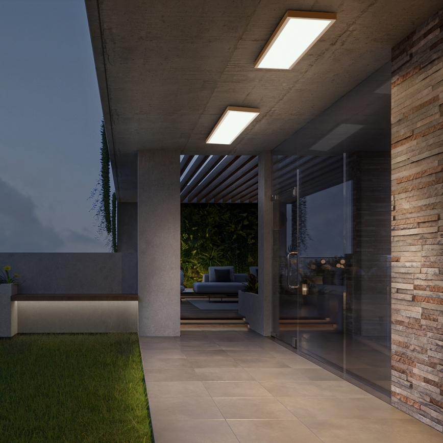 Brilagi - LED-Deckenleuchte für Badezimmer FRAME LED/50W/230V 120x30 cm IP44 beige