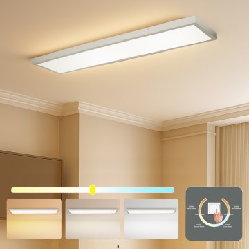 Brilagi - LED-Badezimmer-Deckenleuchte FRAME LED/50W/230V 3000/4000/6000K 120x30 cm IP44 silber
