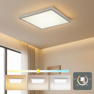 Brilagi - LED-Badezimmer-Deckenleuchte FRAME LED/50W/230V 3000/4000/6000K 60x60 cm IP44 silber