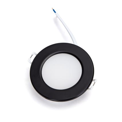 Brilagi - LED Badezimmer Einbauleuchte LED/4,8W/230V 3000K schwarz IP65