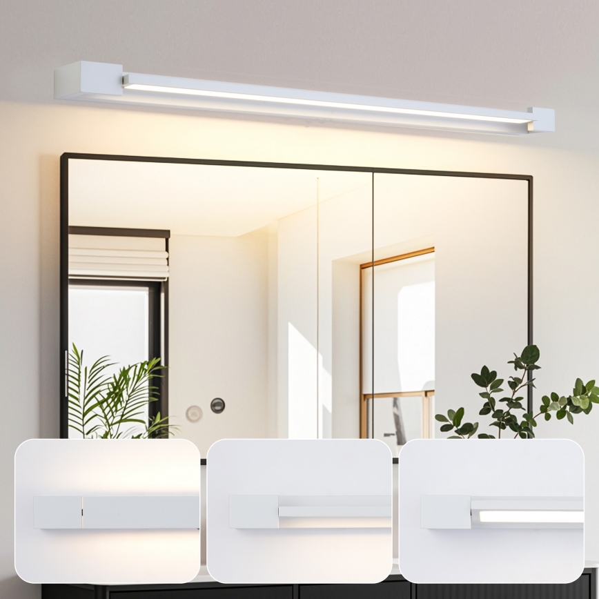 Brilagi - LED-Badezimmer-Spiegelbeleuchtung AQUA LINE LED/24W/230V 90 cm IP44 weiß CRI 90