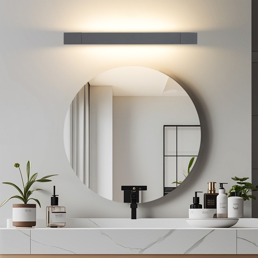 Brilagi - LED-Spiegelbeleuchtung AQUA LINE LED/12W/230V 45 cm IP44 Anthrazit