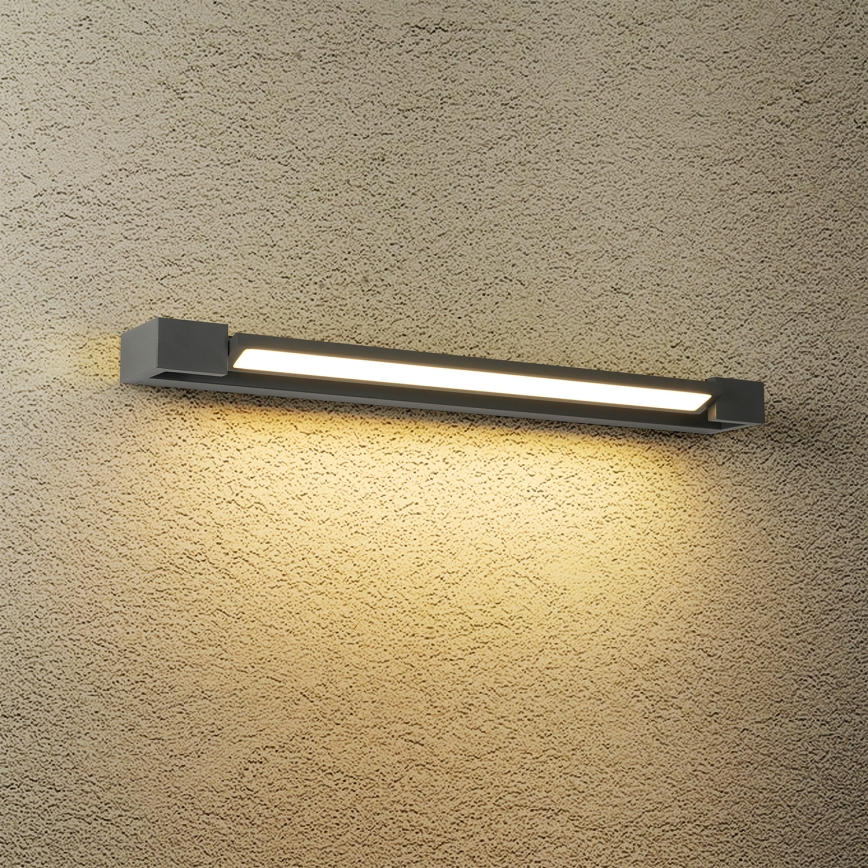 Brilagi - LED-Badezimmer-Spiegelleuchte AQUA LINE LED/18W/230V 60 cm IP44 anthrazit CRI 90