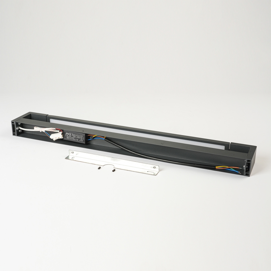 Brilagi - LED-Badezimmer-Spiegelleuchte AQUA LINE LED/18W/230V 60 cm IP44 anthrazit CRI 90