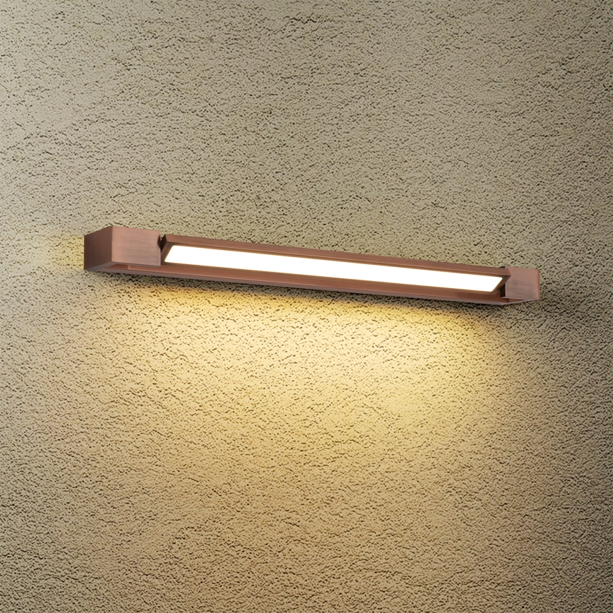 Brilagi - AQUA LINE LED-Spiegelleuchte 18W/230V, 60 cm, IP44, Bronze, CRI 90