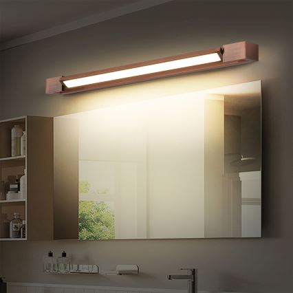Brilagi - AQUA LINE LED-Spiegelleuchte 18W/230V, 60 cm, IP44, Bronze, CRI 90