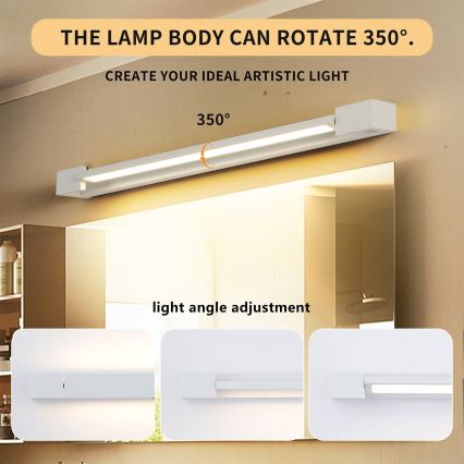 Brilagi - LED-Badspiegelleuchte AQUA LINE LED/18W/230V 60 cm IP44 weiß CRI 90
