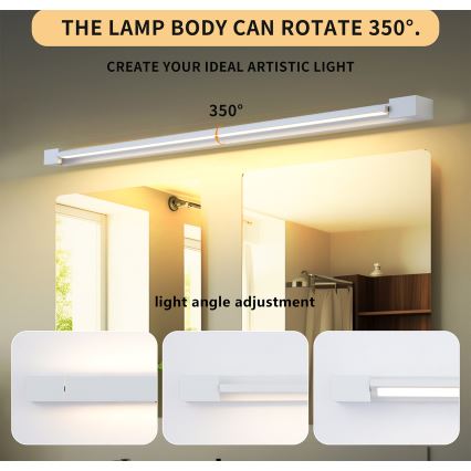 Brilagi - LED-Badspiegelbeleuchtung AQUA LINE LED/36W/230V 120 cm IP44 weiß CRI 90