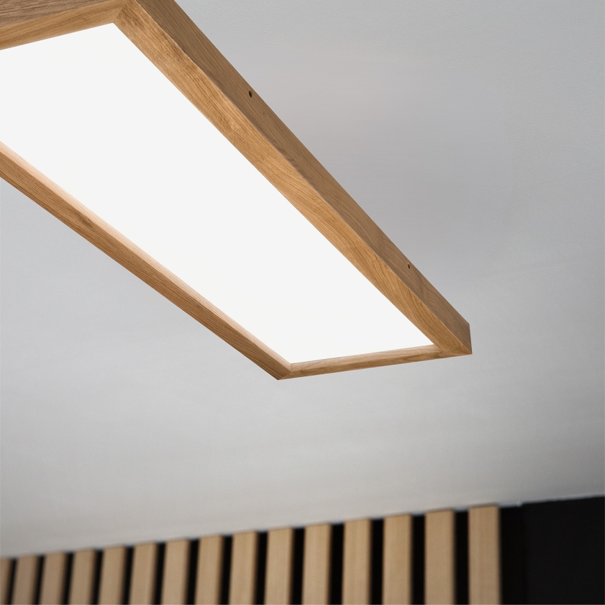 Brilagi - LED Badezimmer-Deckenleuchte WOODY FRAME LED/40W/230V 120x30 cm IP44 Eiche