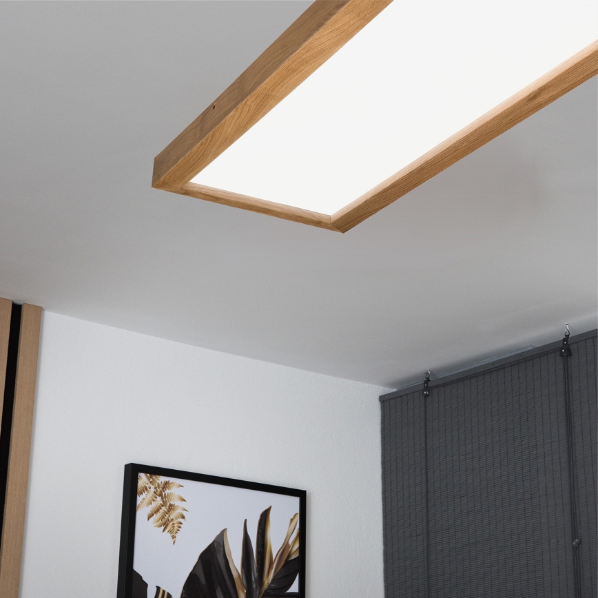 Brilagi - LED Badezimmer-Deckenleuchte WOODY FRAME LED/40W/230V 120x30 cm IP44 Eiche