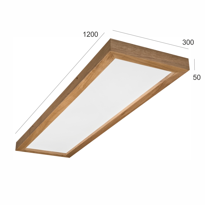 Brilagi - LED Badezimmer-Deckenleuchte WOODY FRAME LED/40W/230V 120x30 cm IP44 Eiche
