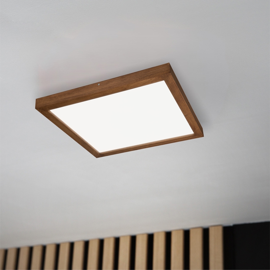 Brilagi - LED Badezimmer-Deckenlampe WOODY FRAME LED/40W/230V 60x60 cm IP44 Eiche Kirschbaum