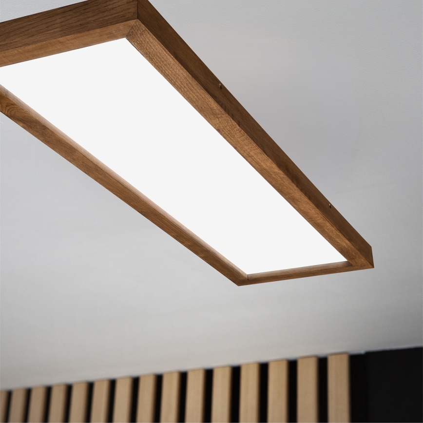 Brilagi - LED Badezimmer-Deckenlampe WOODY FRAME LED/50W/230V 120x30 cm IP44 Eiche Kirschbaum