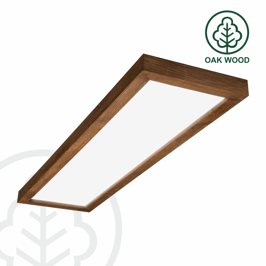 Brilagi - LED Badezimmer-Deckenlampe WOODY FRAME LED/50W/230V 120x30 cm IP44 Eiche Kirschbaum