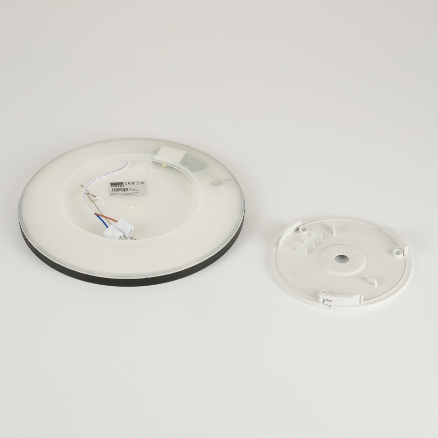 Brilagi - LED-Deckenleuchte für Badezimmer ULTRA SLIM LED/18W/230V d 30 cm schwarz IP54