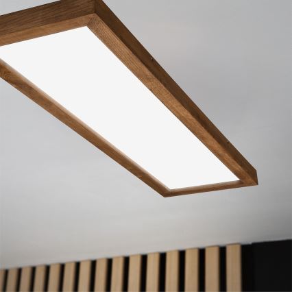 Brilagi - LED Badezimmer-Deckenleuchte WOODY FRAME LED/40W/230V 120x30 cm IP44 Eiche Kirschbaum