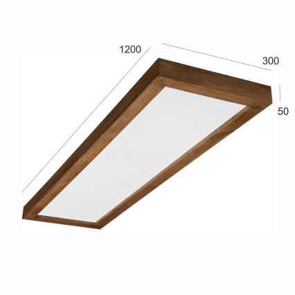 Brilagi - LED Badezimmer-Deckenleuchte WOODY FRAME LED/40W/230V 120x30 cm IP44 Eiche Kirschbaum