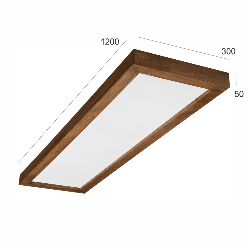 Brilagi - LED Badezimmer-Deckenleuchte WOODY FRAME LED/40W/230V 120x30 cm IP44 Eiche Kirschbaum