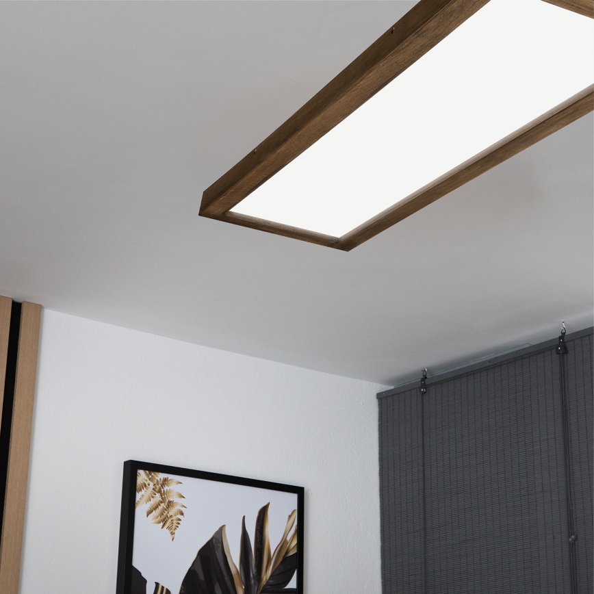Brilagi - LED Badezimmerschreibtischleuchte WOODY FRAME LED/50W/230V 120x30 cm IP44 Eiche Nussbaum