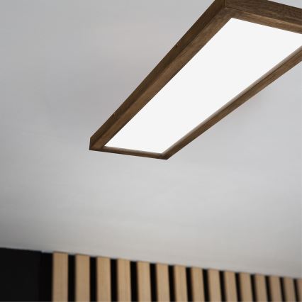 Brilagi - LED Badezimmerschreibtischleuchte WOODY FRAME LED/50W/230V 120x30 cm IP44 Eiche Nussbaum