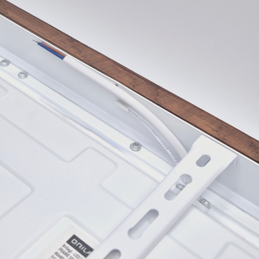 Brilagi - LED Badezimmerschreibtischleuchte WOODY FRAME LED/50W/230V 60x60 cm IP44 Eiche Kirsch